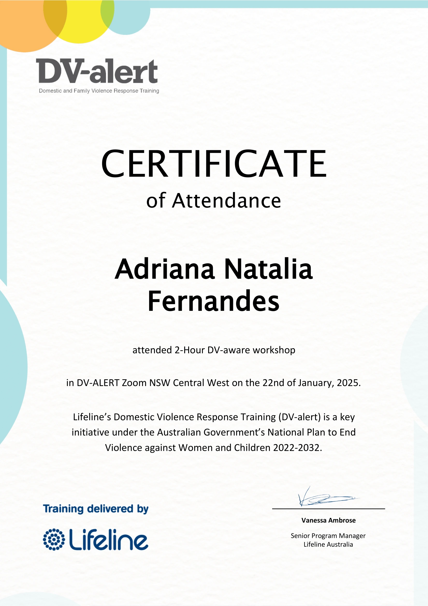 DV-alert Certificate of Attendance - Adriana Fernandes-1