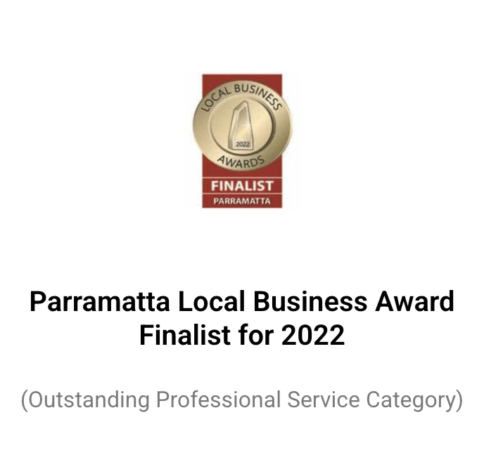 parramatta Local Bussiness Award winner for 2021